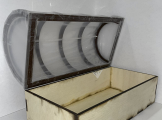 Scale prototype raised bed used for ventilation testing