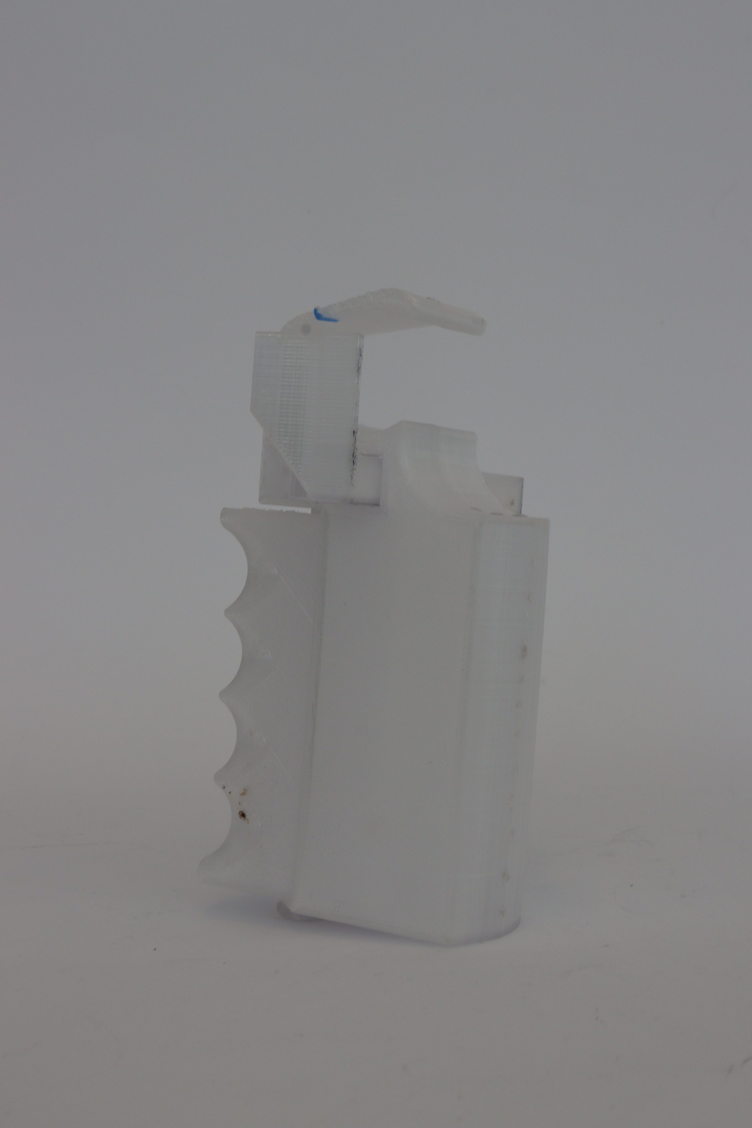 Total Ergonomics palm grip prototype — ergonomic shell controlled by palm movements