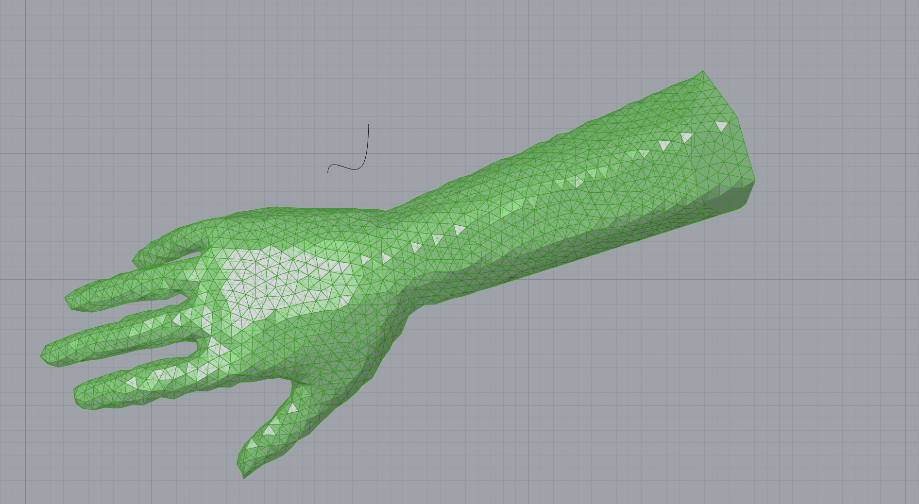 Post-optimization growth algorithm result with bounded surface growth